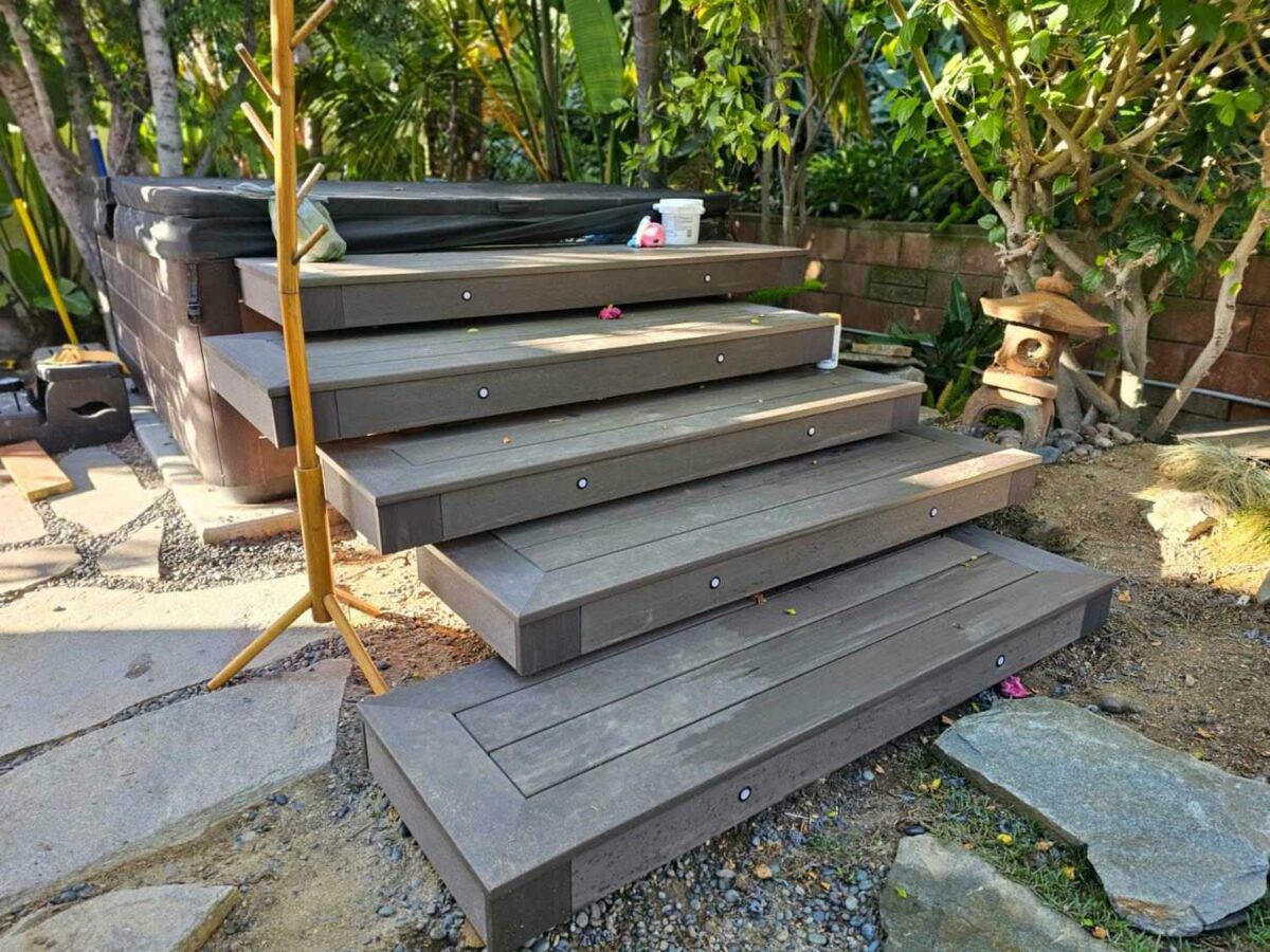 Composite Floating Steps Installation San Diego, CA